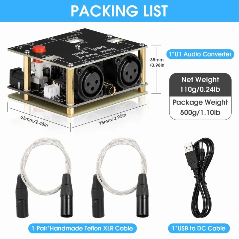 

DRV134PA Односторонняя и сбалансированная плата Небалансированный дифференциальный вход Двухканальная плата усилителя, модифицированная для выхода BTL