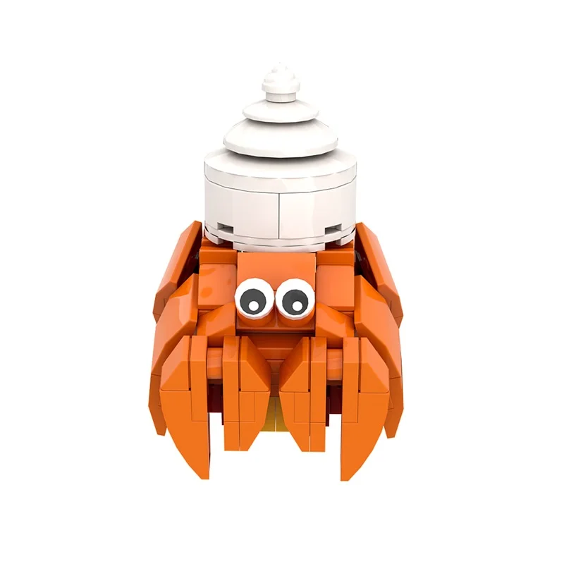 MOC Hermit Crab Building Blocks Model kawaii ocean Creatures Hermit Crab Bricks DIY Creative Toys Educational Children Gift