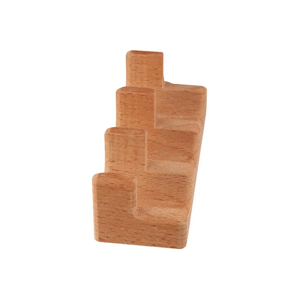 1/2/3/4/5 Slots Wooden Sushi Rack Japanese Style Multi Purpose Sushi Maker Holder Innovative U-shape Sushi Serving Tray Store