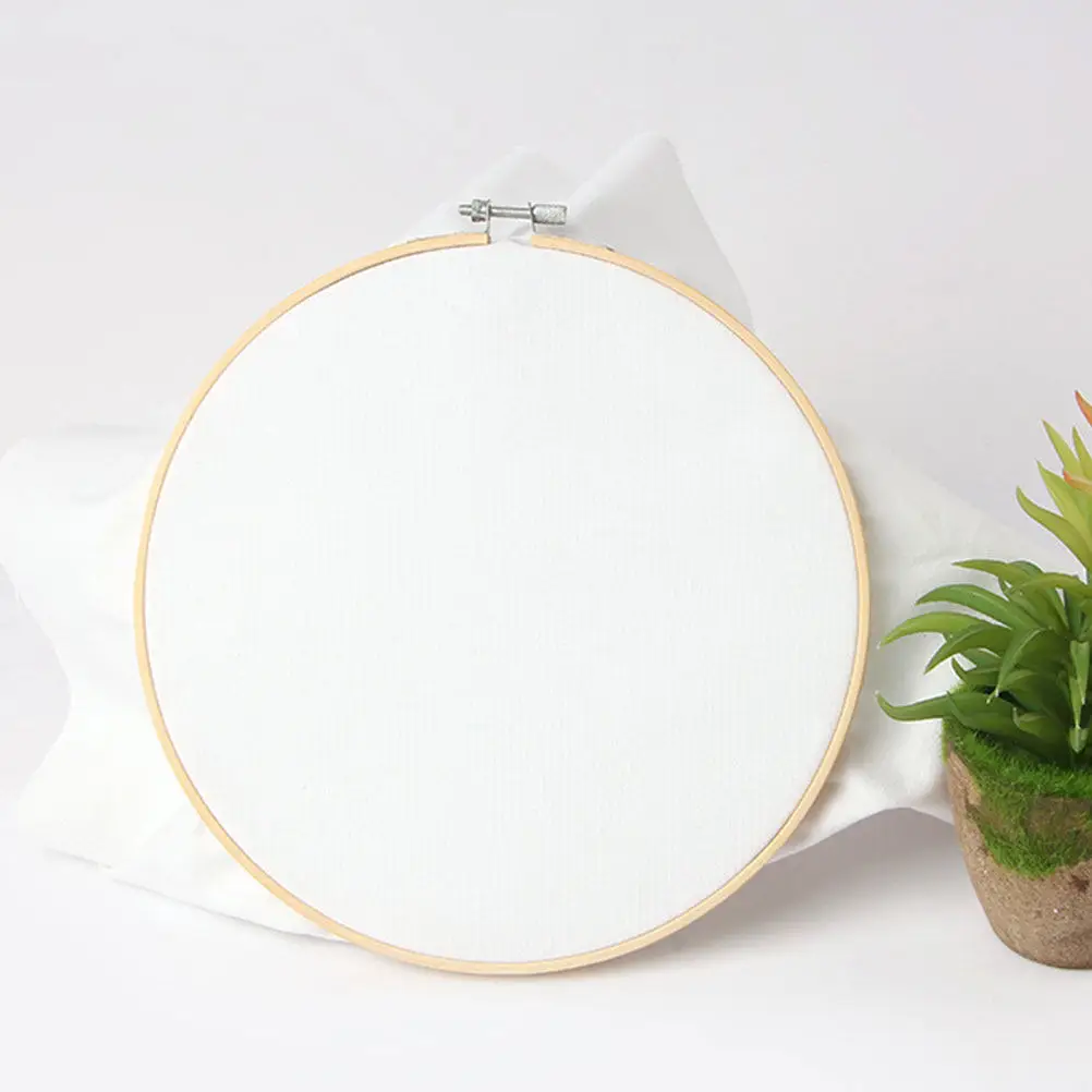 

10Pcs 23Cm Bamboo Embroidery Hoop Set Essential Craft Supply for Needlework Cross Stitch Fabric Painting DIY Wall Decoration