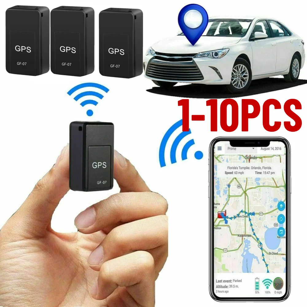 Mini GF-07 GPS Car Tracker monitoraggio in tempo reale antifurto localizzatore Anti smarrimento posizionatore di messaggi SIM Tracker per auto impermeabili giornalieri