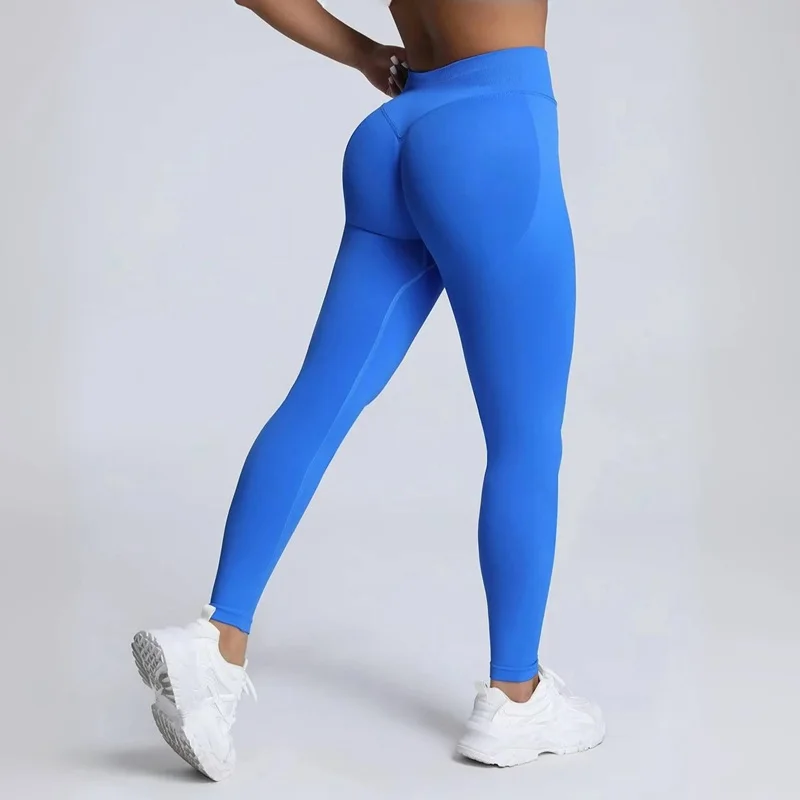 HISTELLO Sports Leggings Women Seamless Yoga Tight Pants DF Dupe Fitness Long Pants Running Gym Tights Workout Sports Clothing image 2
