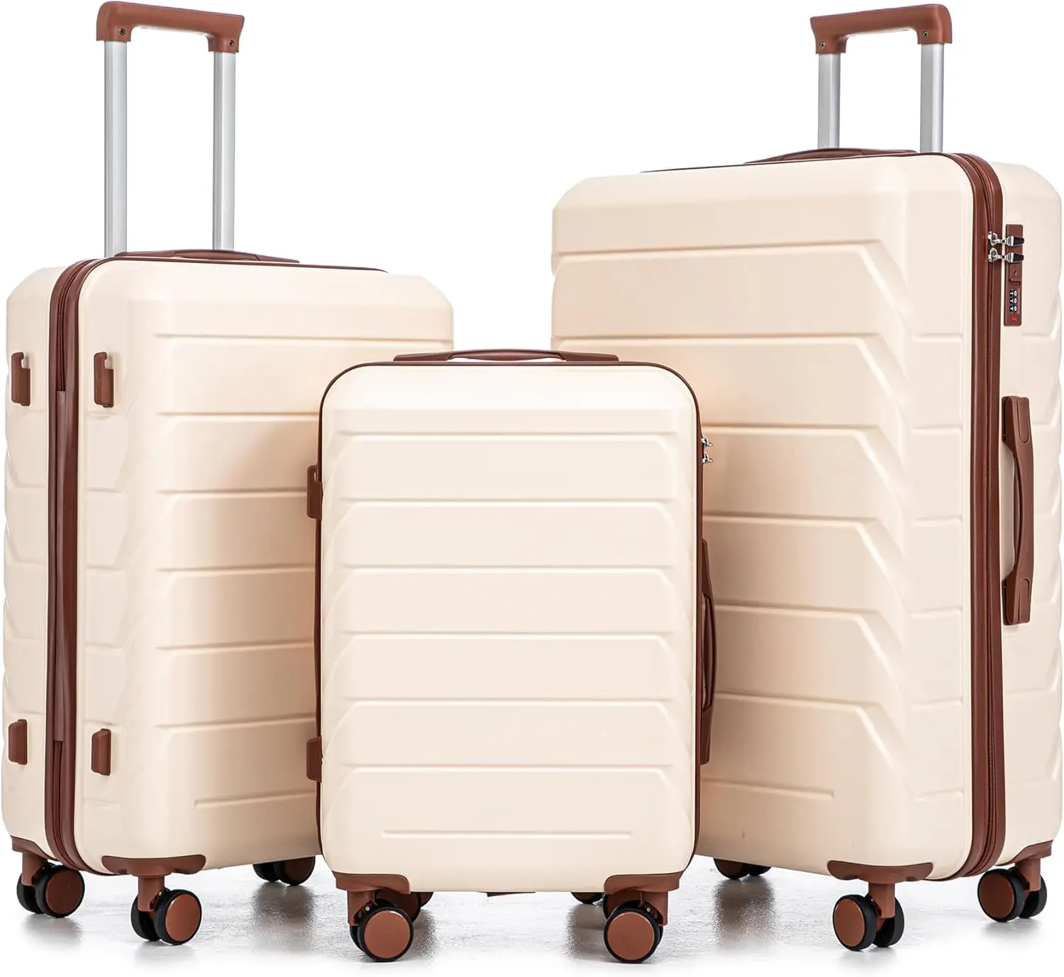 

3-Piece Hardshell Luggage Set: Lightweight, Durable & Scratch-Resistant for Family Travel