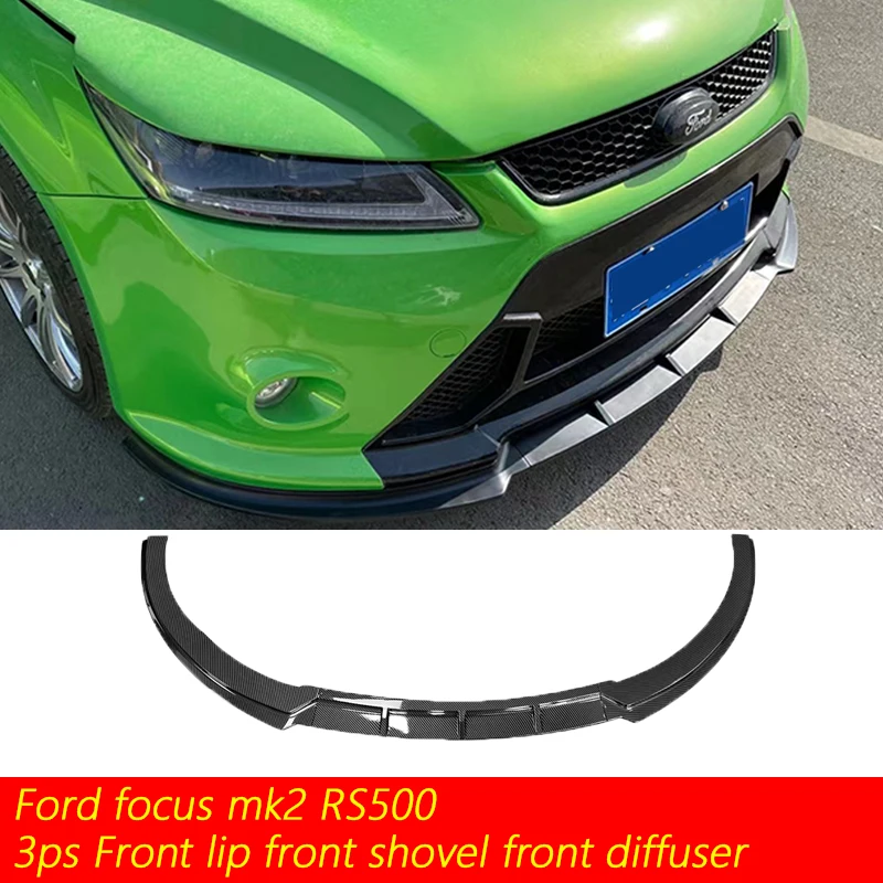 3-piece split front bar front shovel front lip diffuser front spoiler for Ford Focus mk2 RS500 Auto Accessories