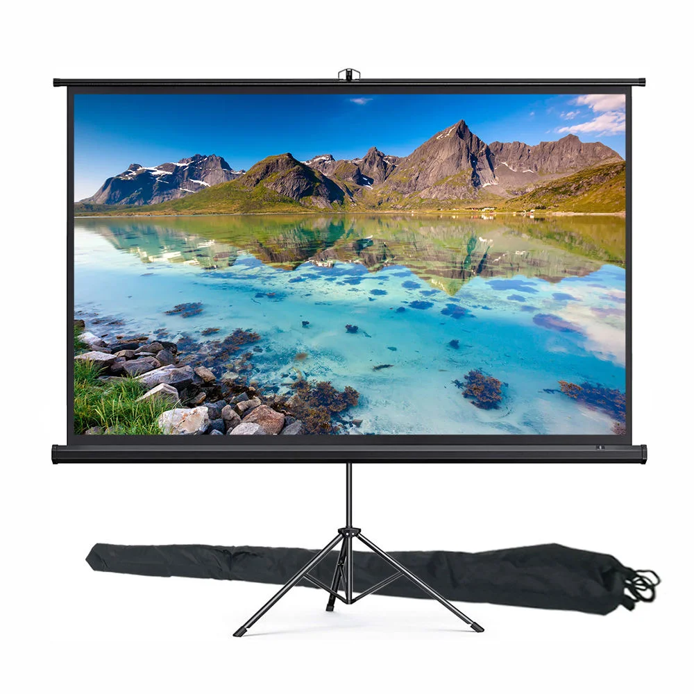 

Tripod Projector Screen 60-120 Inch Projector Screen Matte White Fabric for Tripod with Stand