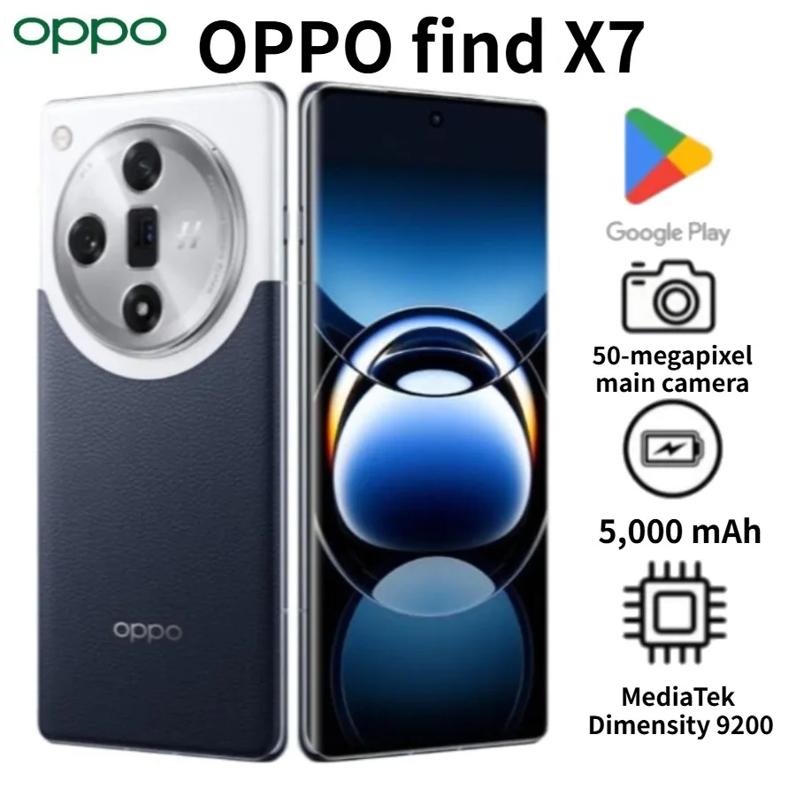 2026 OPPO Find X7 Global Version, Latest Model, Dual SIM, 100W Fast Charging, 8GB+256GB Storage, Long-Lasting Battery