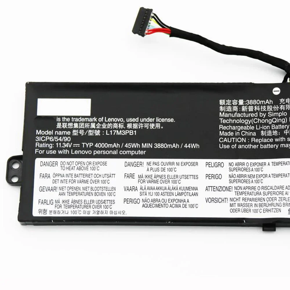 Brand New Original L17C3PB0 11.34V 45Wh Laptop Battery for Lenovo IdeaPad 330G 330-15ICH 17ICH L17M3PB1