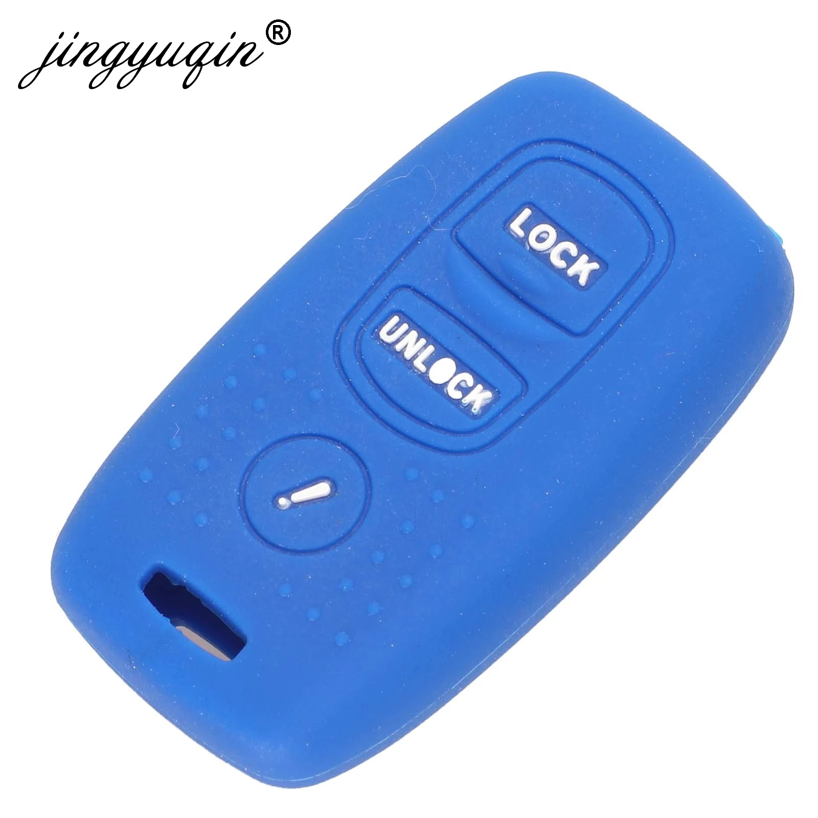 jingyuqin Silicone Key Case For Mazda 2 3 Mazda6 323 626 MPV Protege 5 Fob 2+1 3 Buttons Car Keyless Remote Cover