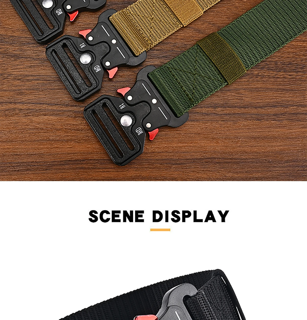 1Pc/2Pcs Versatile Men's Tactical Belts-Durable, Adjustable Design-For Outdoor Sports Enthusiasts,Pair with Jeans,For Men Women