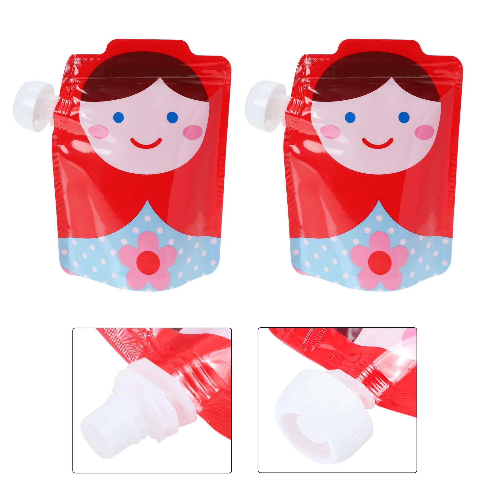 

5 шт., экологически чистый набор мешков для еды, многоразовые силиконовые контейнеры для выдавливания, идеально подходят для детского питания, пюре, йогурта, смузи