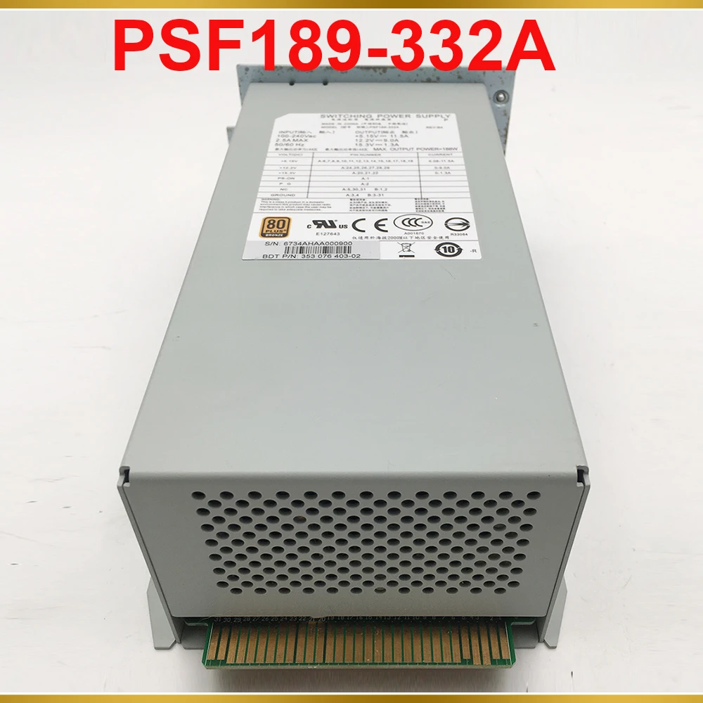 For IBM TS3100 TL2000 3573-L2U 07HG1C Tape Drive Power Supply KM80/FL/E/C 188W PSF189-332A 