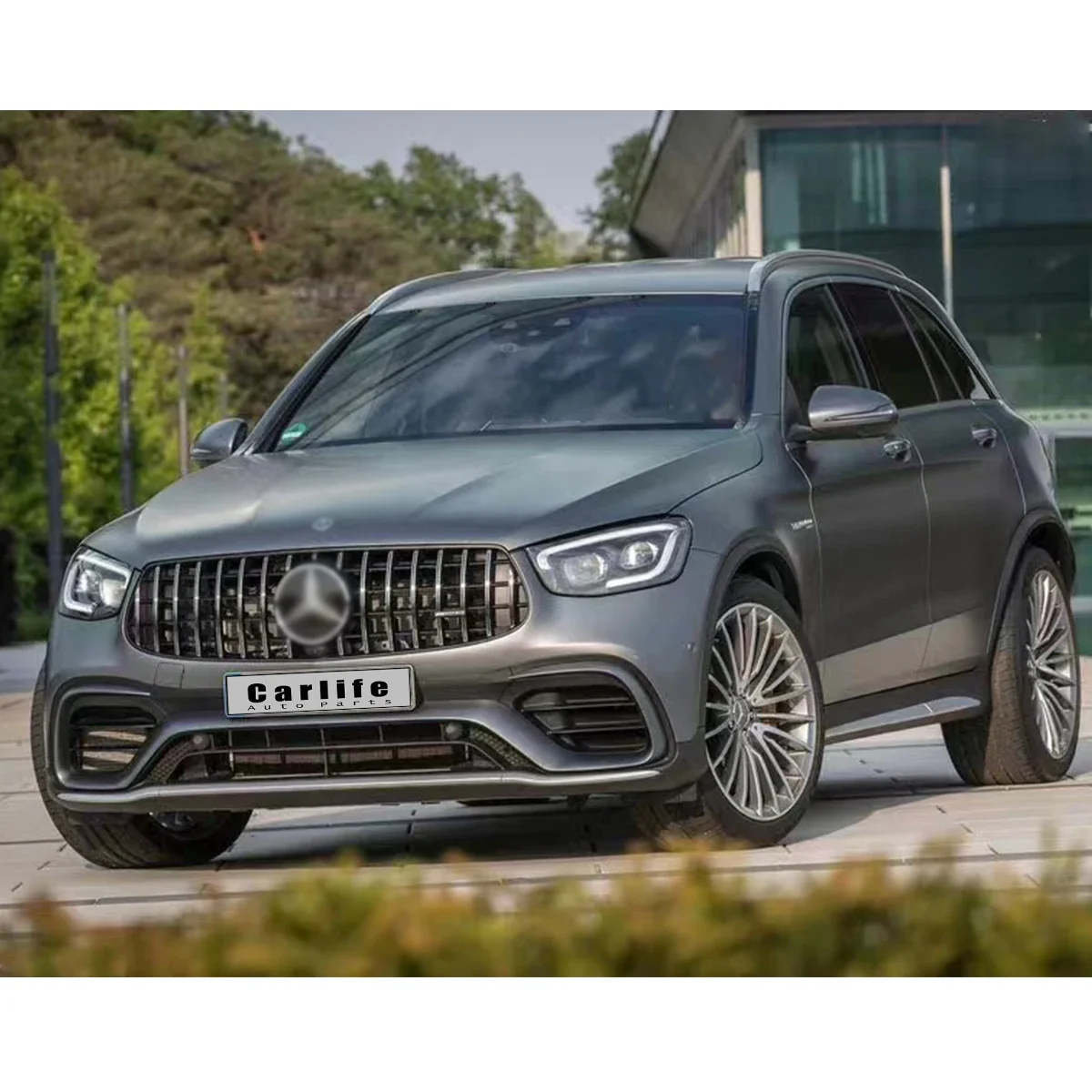 For Mercedes Benz  GLC class X253 2015-2019 Change to 2020+ model Bumpers grille Full Body Kits.