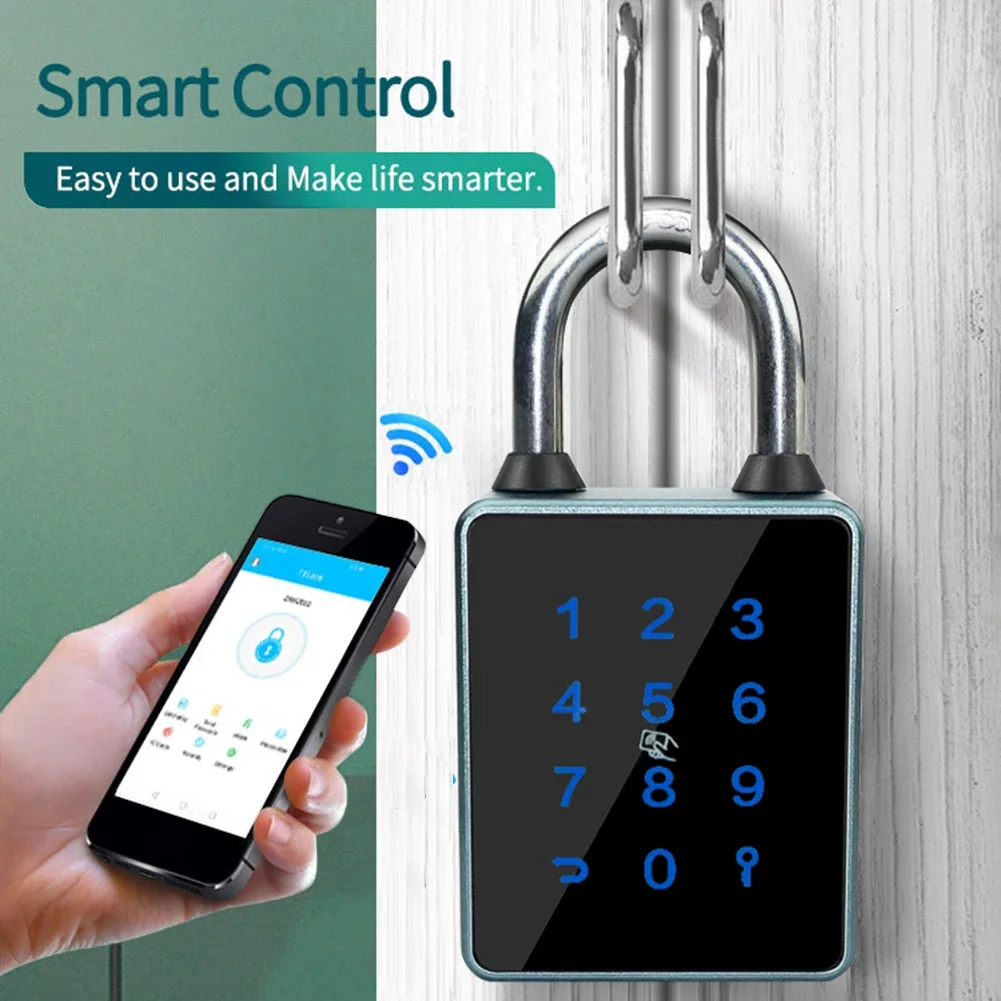 TUYA/TTLOCK 앱 지문 자물쇠, 키리스 서랍 안전 잠금 장치, 알루미늄 합금, IP65 방수, 가정 기숙사