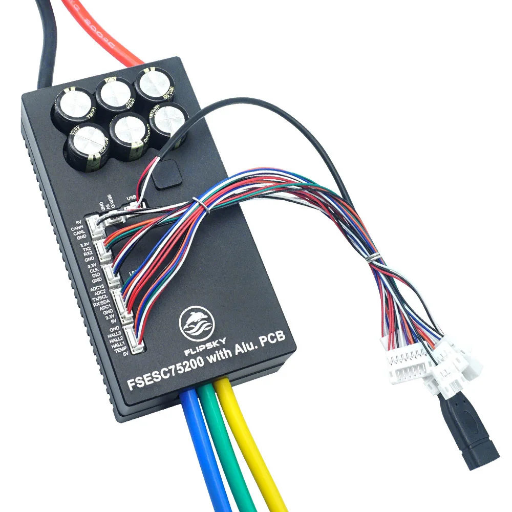 Flipsky ESC 75200 84V 200A High Current With Aluminum PCB Based on VESC For E-Foil Fighting Robot Surfboard AGV Robot