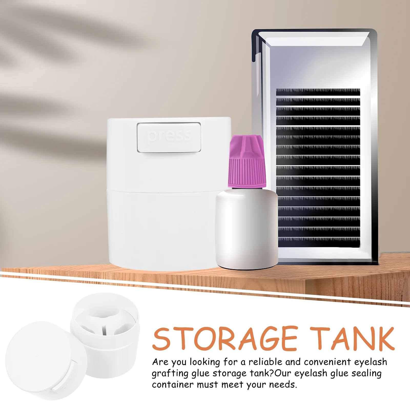 

Airtight Eyelash Glue Jar Compact Lightweight Sealing Container for Eyelash Grafting Supplies Must-Have Lash Tech Tool Extended