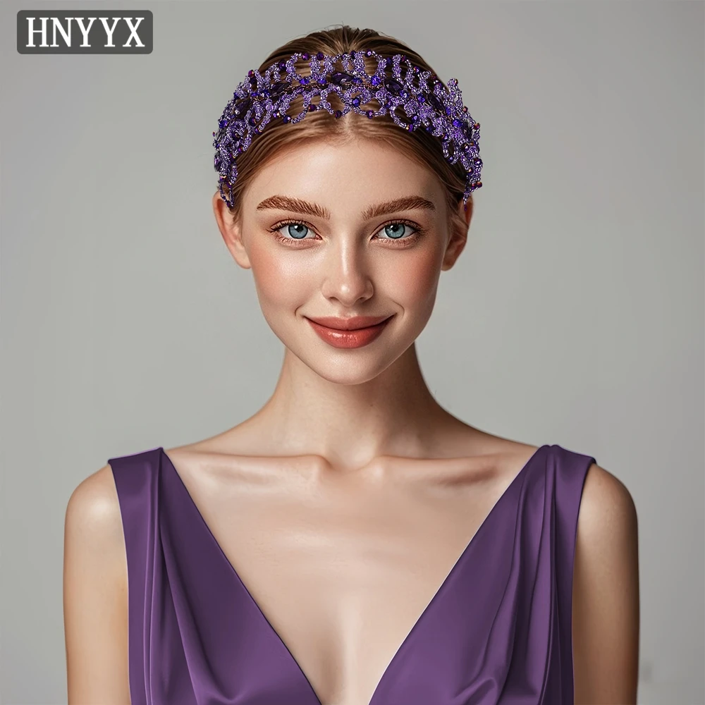 

YouLaPan Exquisite Purple Bead Headband With Rhinestones Suitable Brides Weddings Ladies Banquets Dances Hair Accessories YXA29