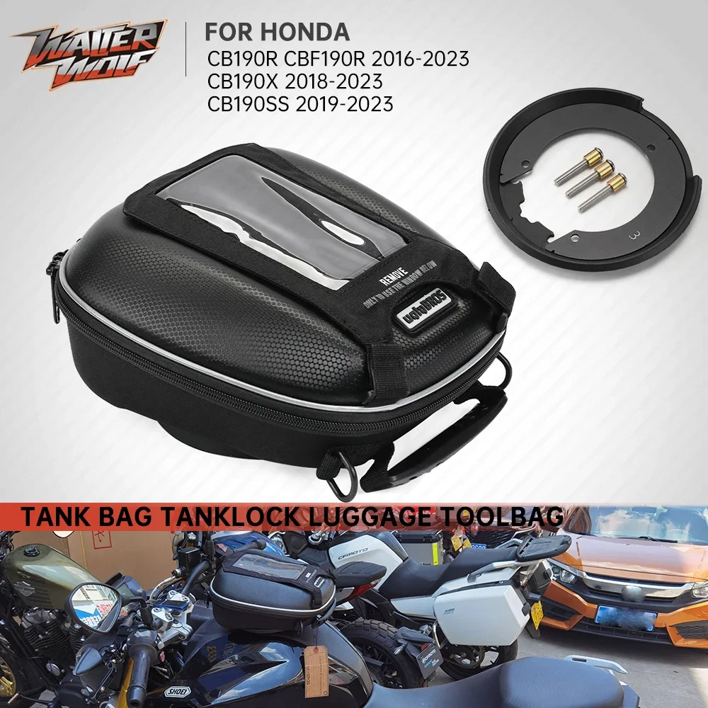 Motorcycle Fuel Tank Bag Adapter Ring Mount Tanklock Waterproof Luggage For HONDA CB190R CB190X CBF190R CB 190SS 190X CBF 190R