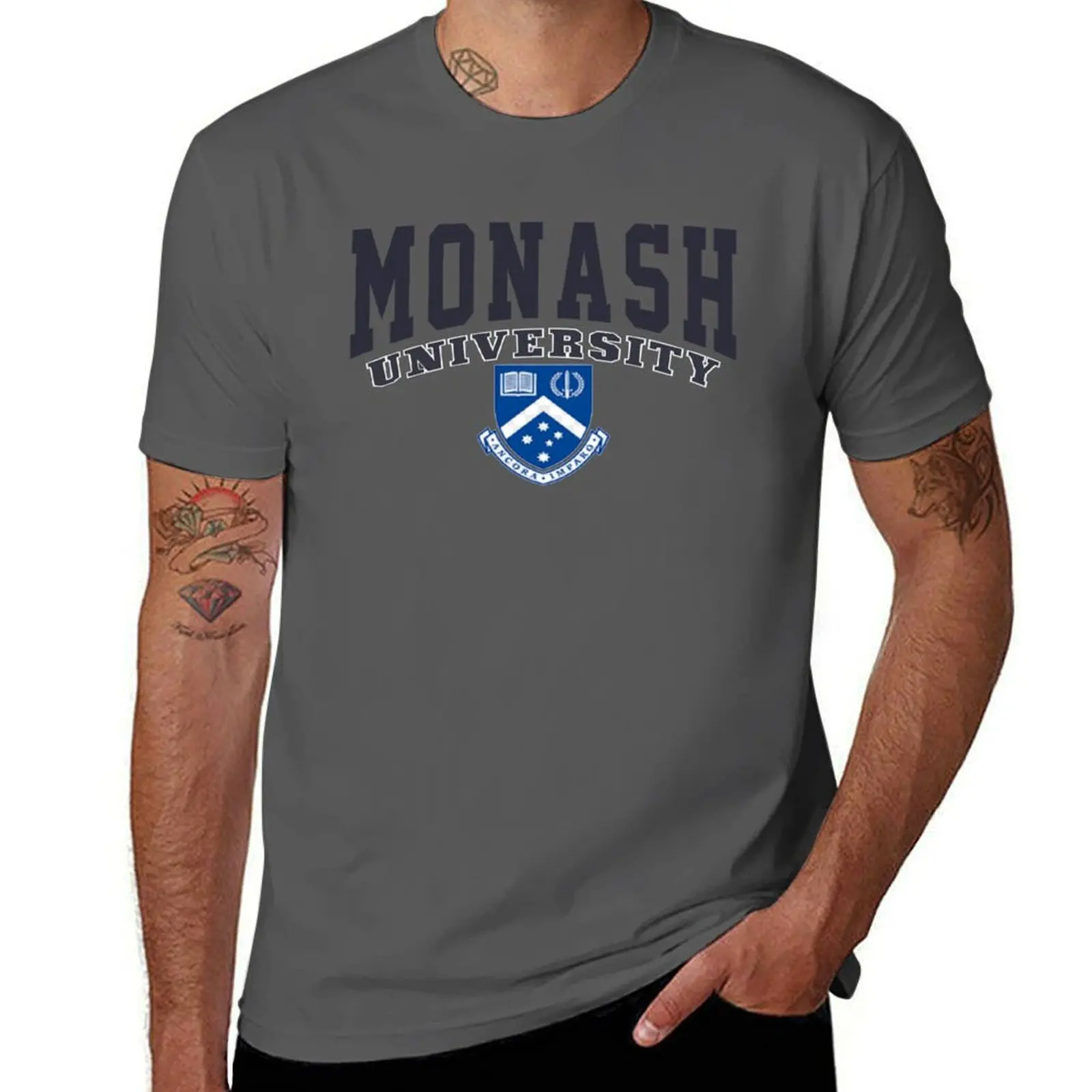 Monash Universit - Australia T-Shirt luxury designer Luxury man customs t shirts for men cotton