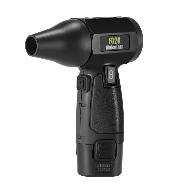 Violent Fan For Blowing Snow And Dust Outdoor Camping Detachable Dc Battery Pack Turbo Suction Fan