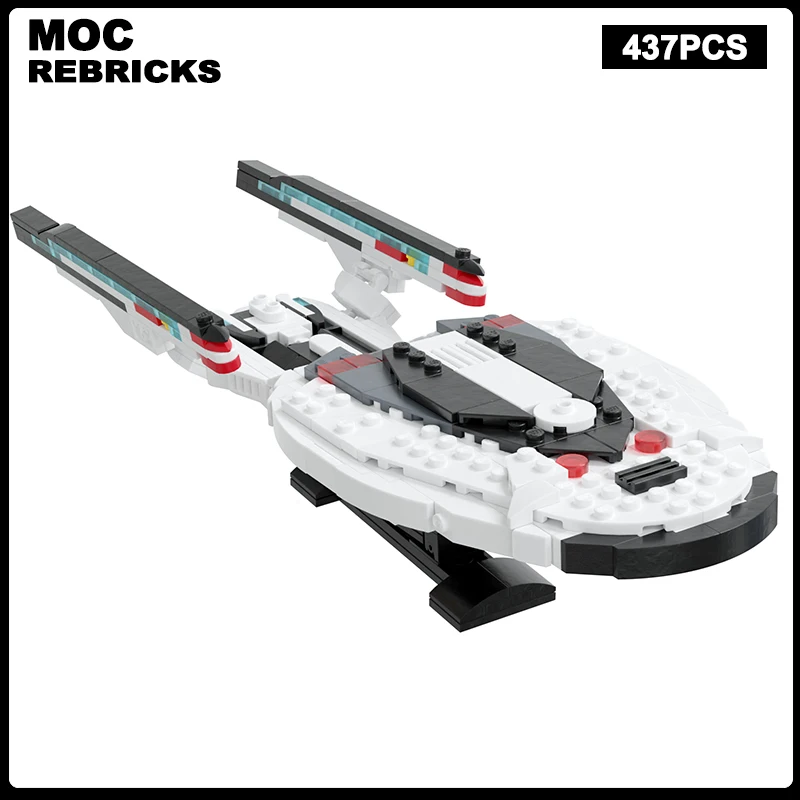 Space Starship Series USS Enterprise-F Airship Moc Building Blocks Diy Assemble Bricks Space Educational Creative Kid Toys Gifts