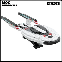 Space Starship Series USS Enterprise-F Airship Moc Building Blocks Diy Assemble Bricks Space Educational Creative Kid Toys Gifts