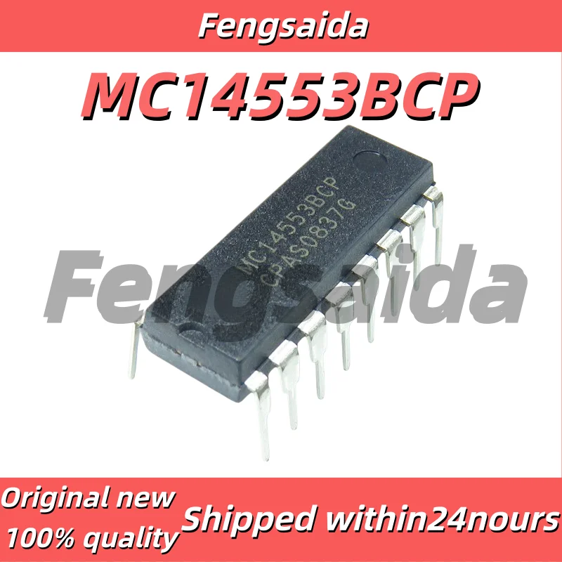 (1-10)PCS MC14553BCP MC14553 Inline DIP-16 New 3-bit BCD Counter Chip Spot