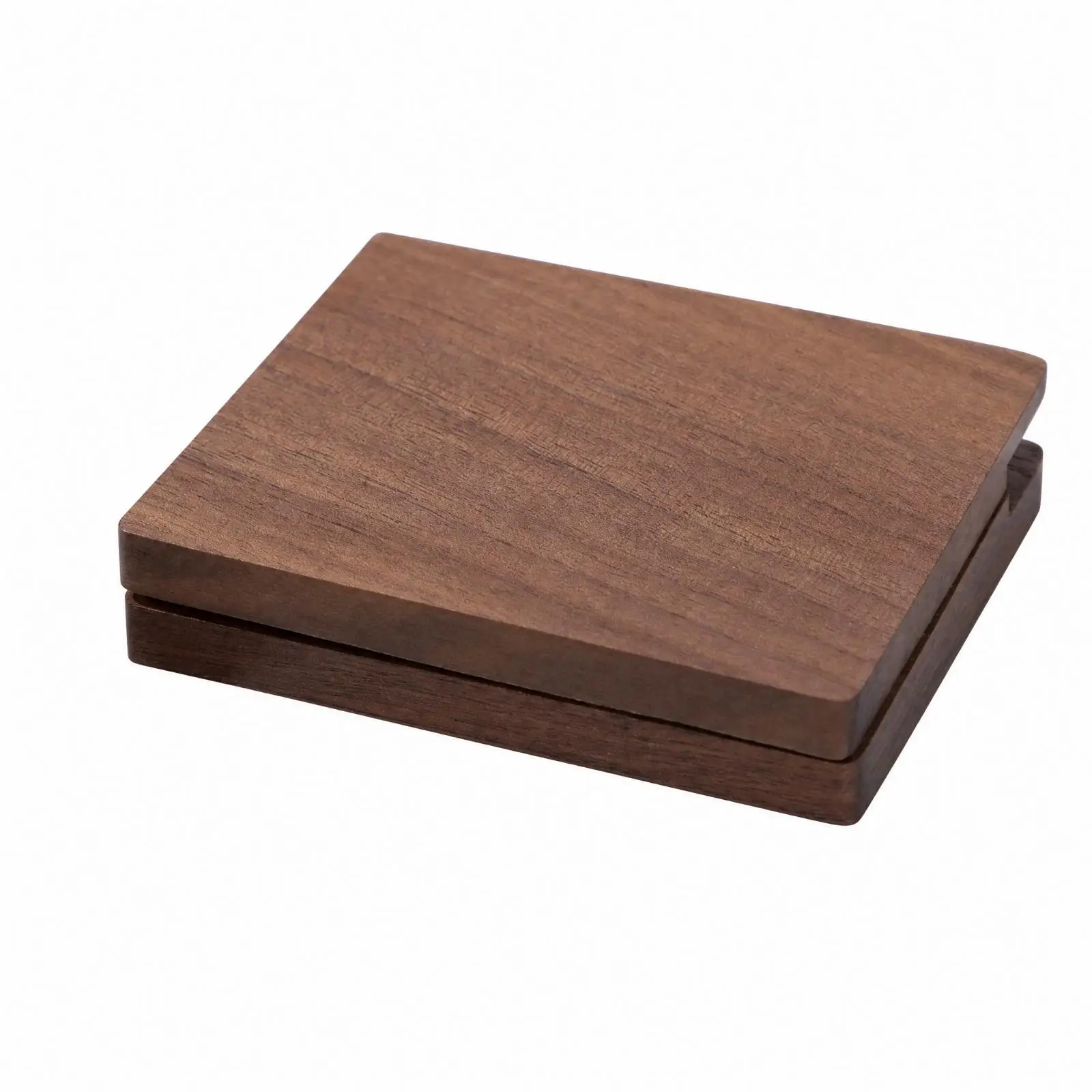 Wooden Watercolor Paint Box Travel-Friendly Portable Paint Case with 15 Compartments Pigment Holder Box Wood-Grain Finish