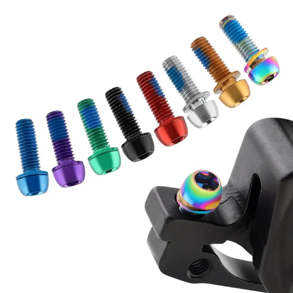

Titanium-plated Bicycle Handlebar Screws M6 17MM Bike Handle in Bolts Fix Bolt Stainless Steel Bicycle Disc Brake Caliper Bolt