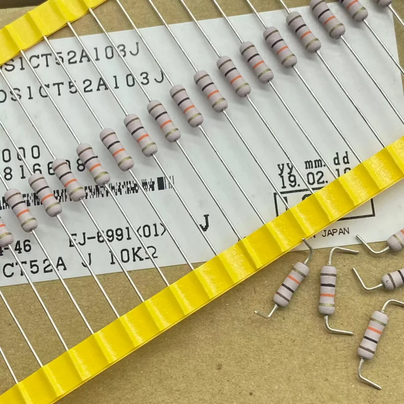

10-100pcs 1W 10K 5% KOA Jinwei resistor MOS1CT52A103J metal oxide film