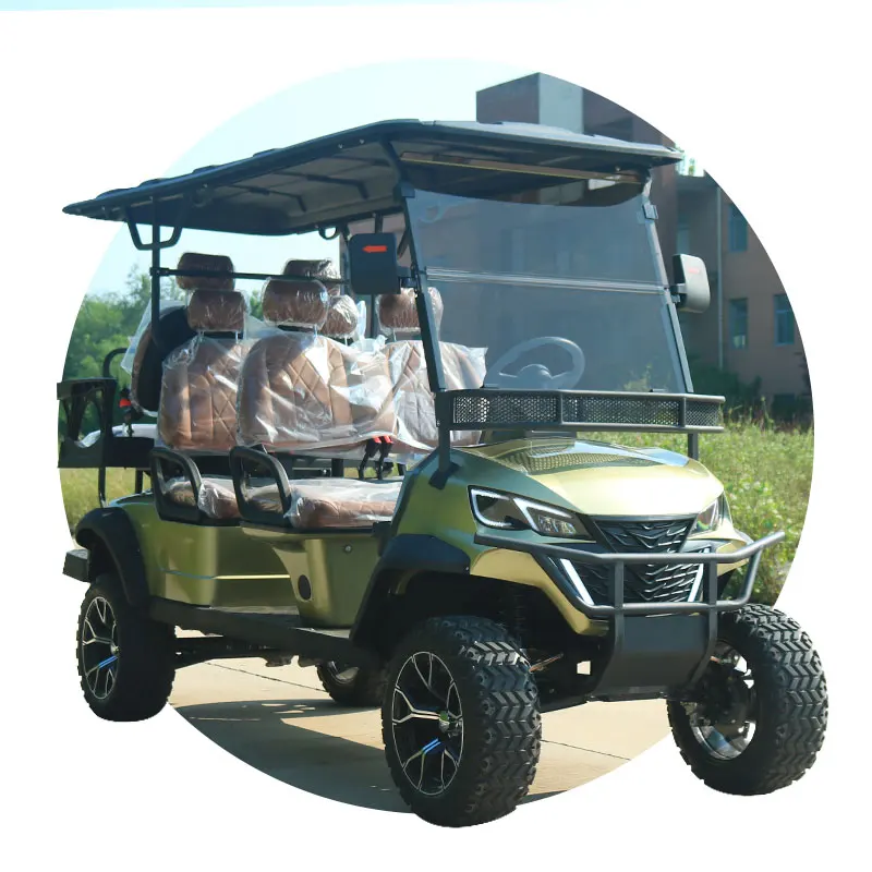 Regenerative Braking Electric Golf Cart Maximize Range Efficiency 4 Seater Utility Vehicle for Resort Use