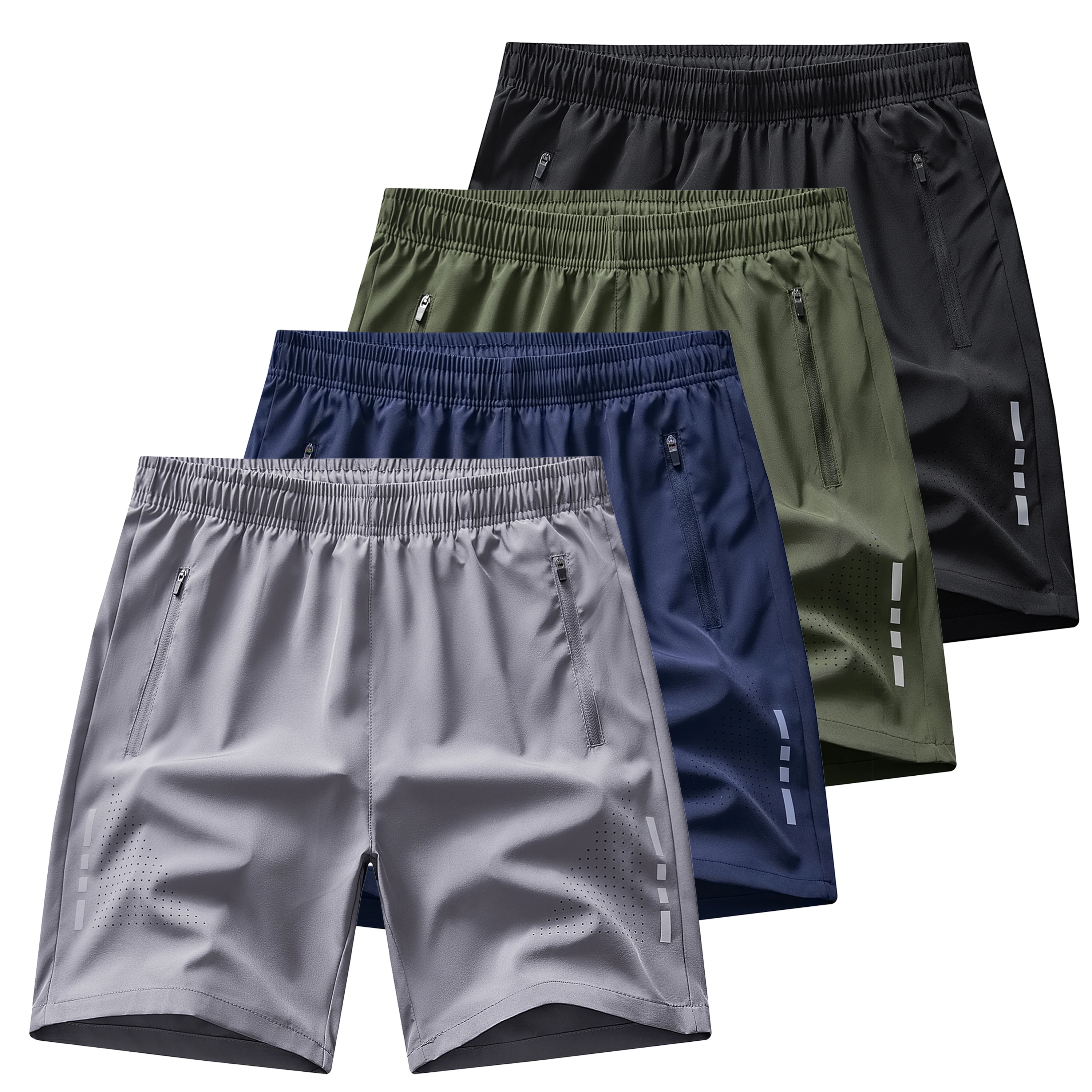 

Летние мужские шорты для бега, спортивные шорты для тренажерного зала, быстросохнущие дышащие пляжные шорты, шорты для фитнеса, бега, стильная повседневная спортивная одежда