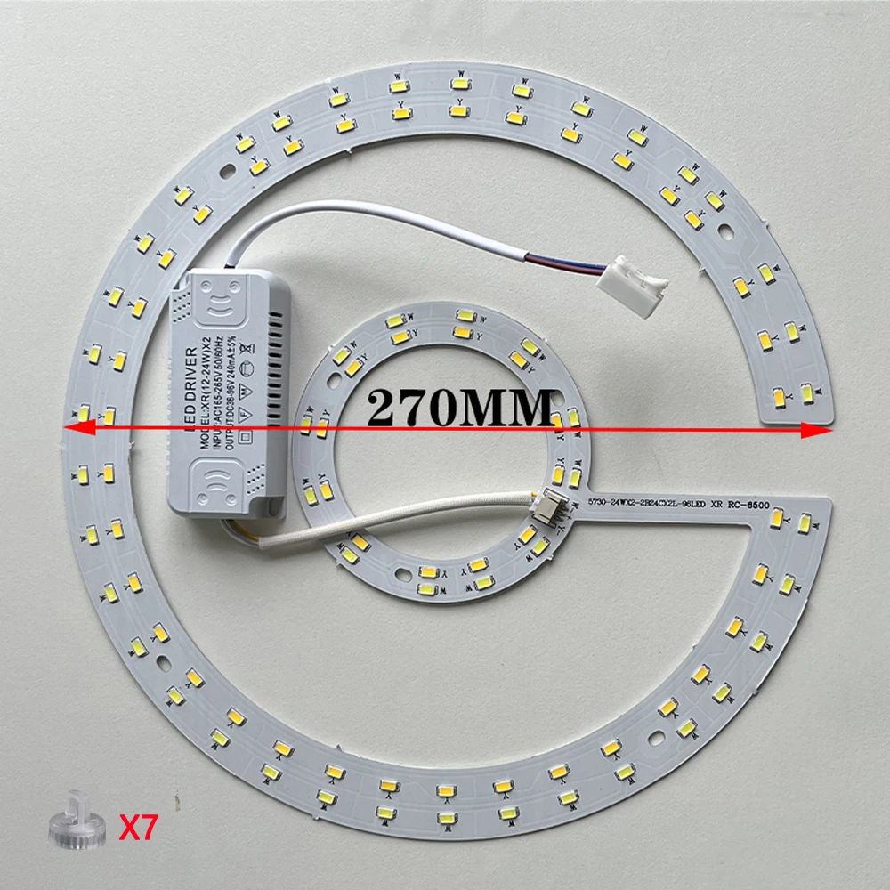 

LED Panel Light 220V-240V Ceiling Light LED Module 24W Round Ring Replacement LED Light Board for Indoor Ceiling Lighting