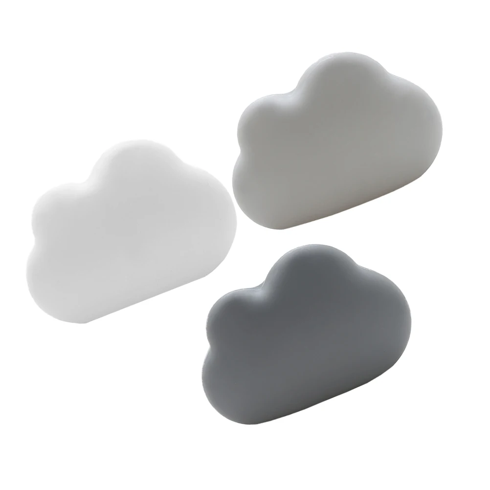 

3 Pcs Refrigerator Deodorant Boxes Durable Premium Material Cloud Shape Air Purifier Bamboo Charcoal Bags Suction Cup Home Use