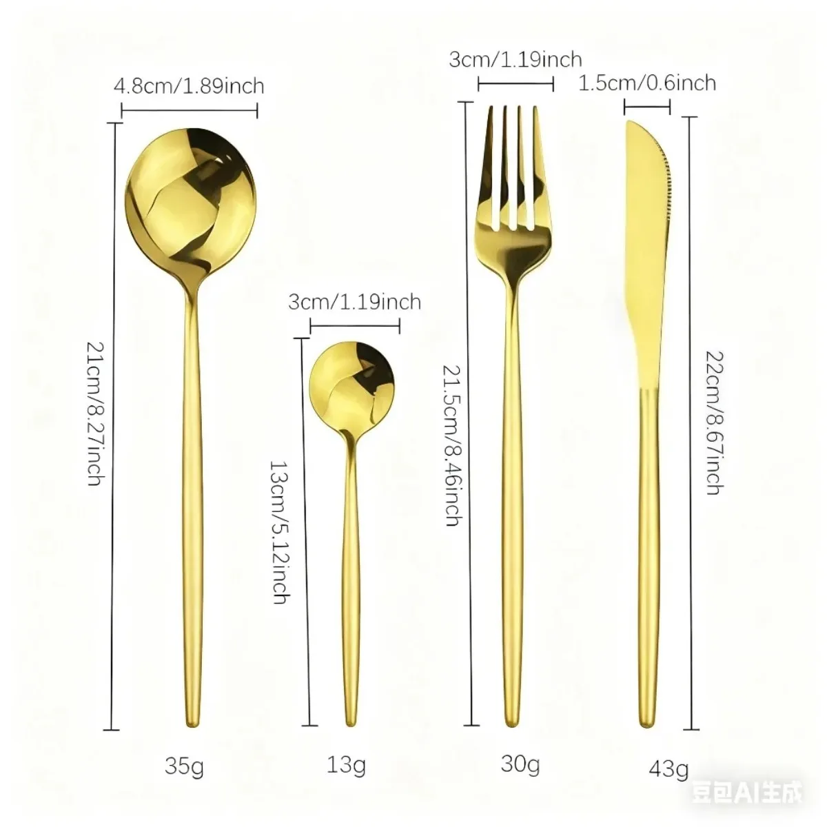 مجموعة أدوات المائدة الفضية 24 قطعة مجموعة أدوات مائدة من الفولاذ المقاوم للصدأ أدوات مائدة منزلية شوك وملاعق خدمة الضروريات اليومية لـ 6 #6