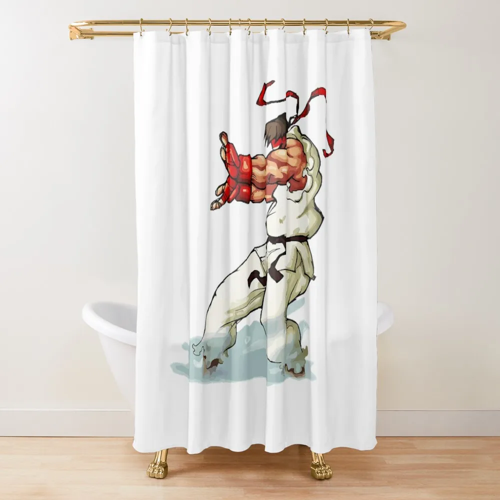 

Hadouken Shower Curtain Anime Shower Bathroom Showers Bathroom Accessory For Bathroom Curtain