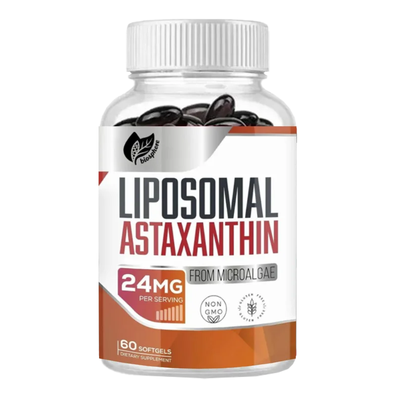 24mg Astaxanthin Supplement per Softgel - Maximum Absorption Antioxidant Non-GMO Gluten-Free 60 Softgel Capsules per Bottle