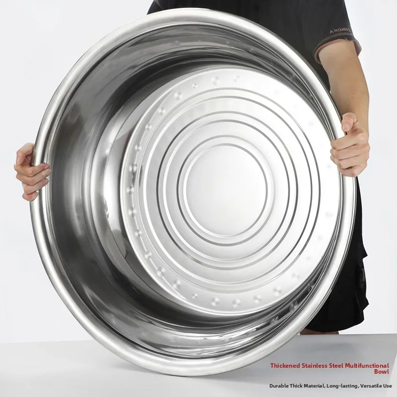 

Круглая кухонная раковина из нержавеющей стали 304, большая коммерческая и бытовая раковина, раковина для ожидания овощей, лицевая раковина