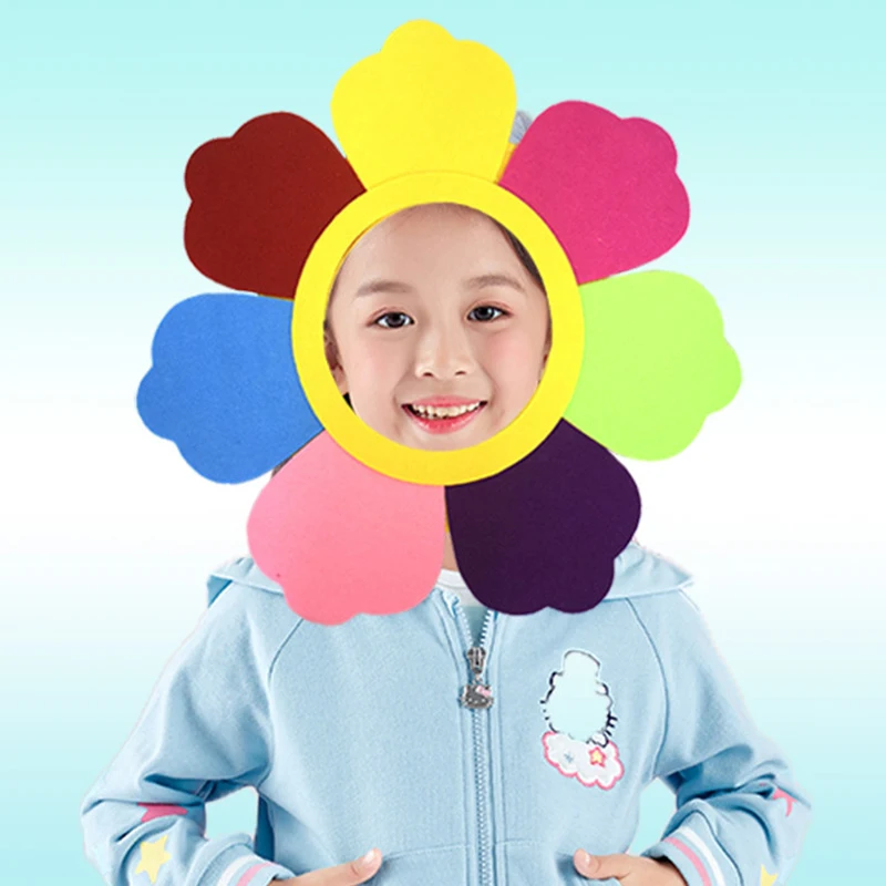 Children's Day Sunflower Headband for Kids Dance Festival Costume Performance Funny Props Decoration Headgear Accessory