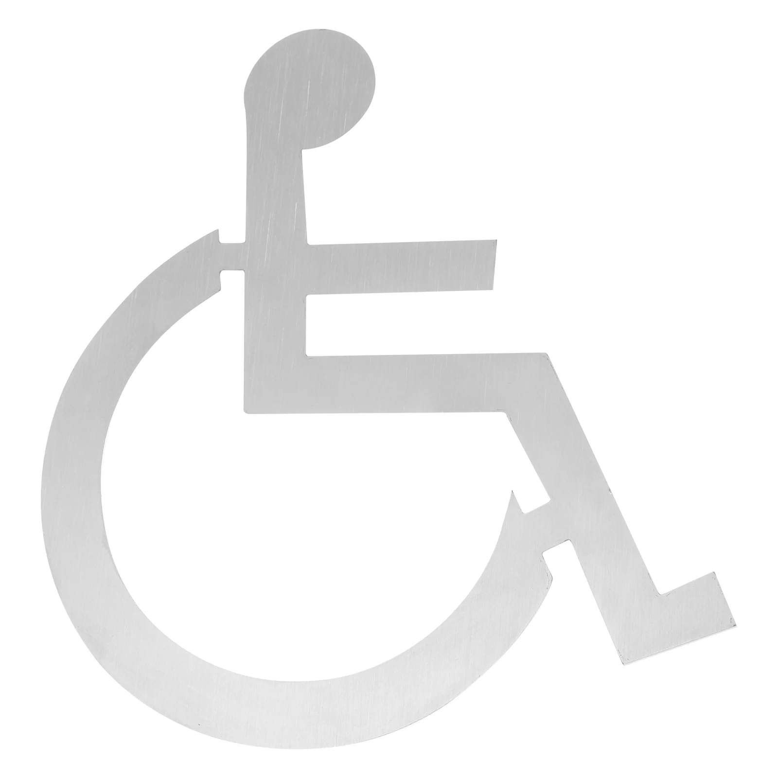 Schild für Behinderte, Rollstuhl, leichtes Rollstuhl-Schild für Behinderte, Metall-Toilettentür-Zubehör für öffentliche Bereiche, Aufzug, Toilette