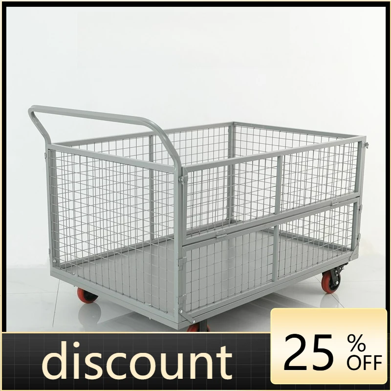 LTT fence flat trolley folding silent courier pull truck trolley