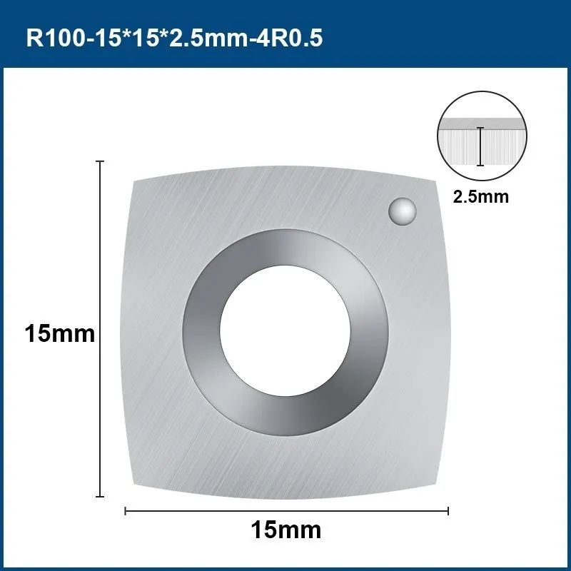 HAMPTON Hartmetall Einfügen 15x1 5x 2,5mm Platz Klinge Drehen Cutter Einsatz Für Holzbearbeitung Drehmaschine Werkzeug Fase 4R 0,5 1pc/10 stücke