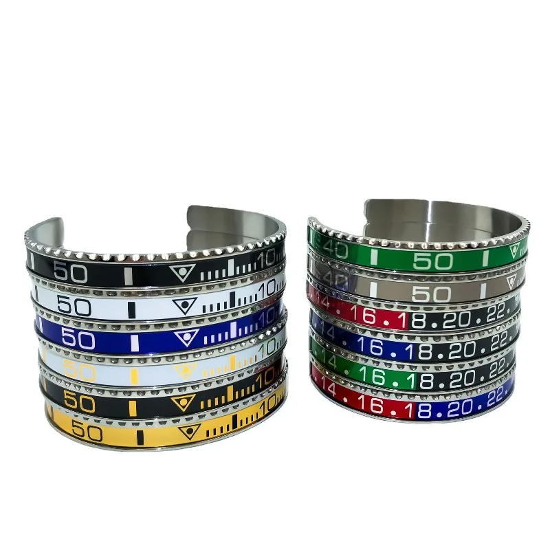 2026 New Stainless Steel Bracelet, Digital Water Ghost Design, Unisex Fashion Jewelry for Men & Women