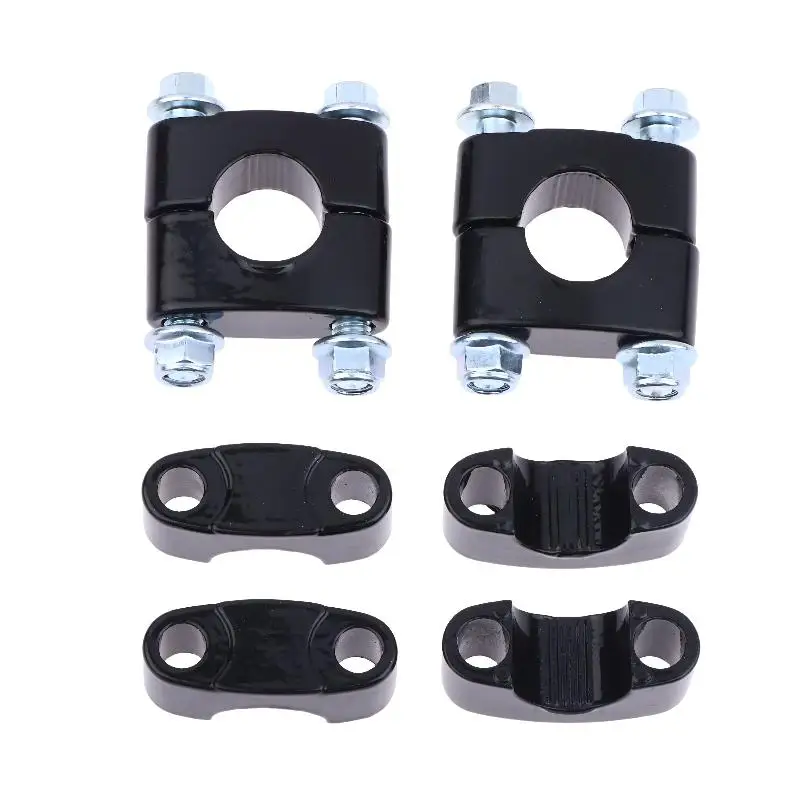 Motorcycle 22MM Handlebar Clamp Adapter Anti Rust Secure Fixing Clip for Handlebar Direction Adjustment