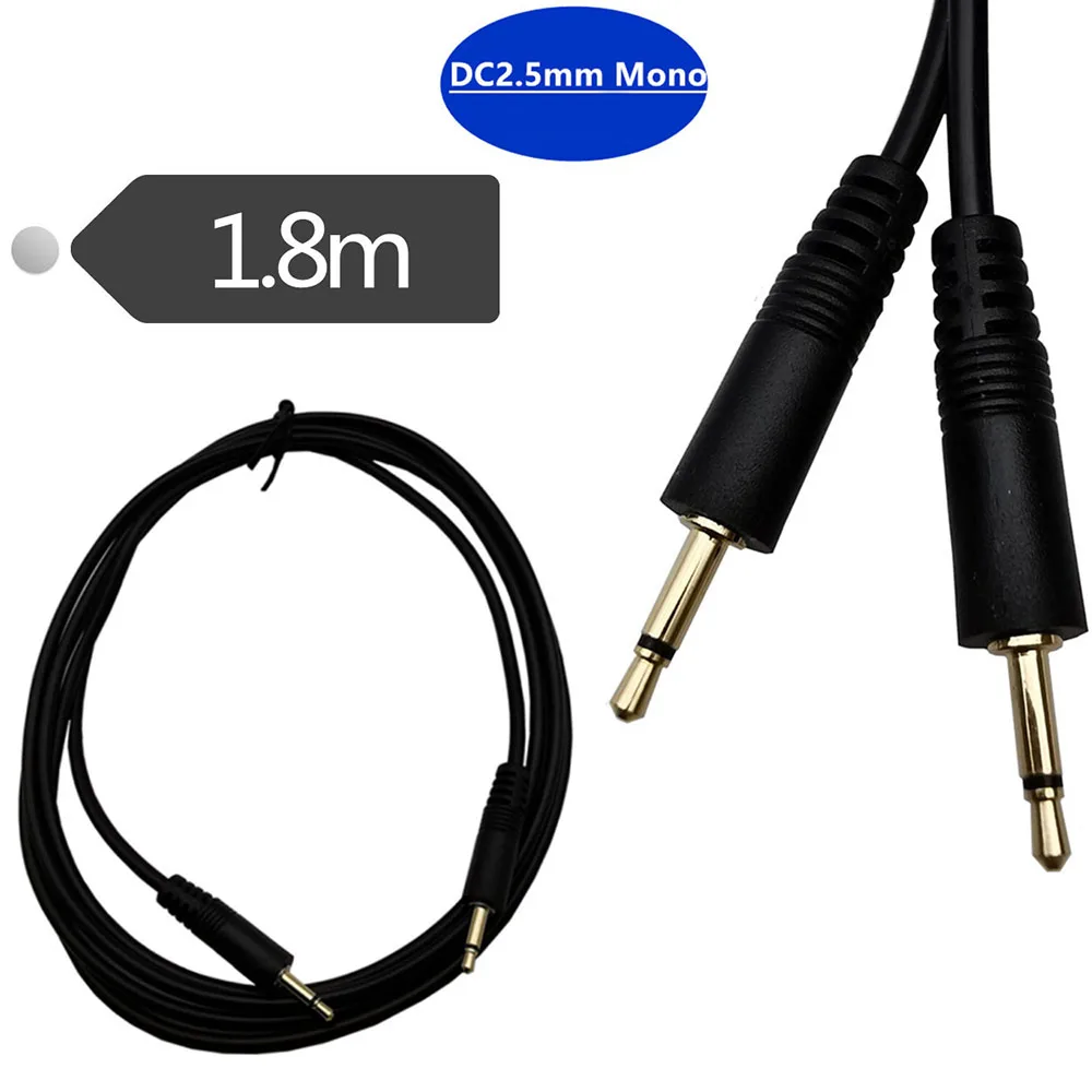 

2.5mm Mono Audio Cable, 2.5mm Mono Dual Male Head Cable, Single Tone, 2.5mm Male To Male Audio Cable