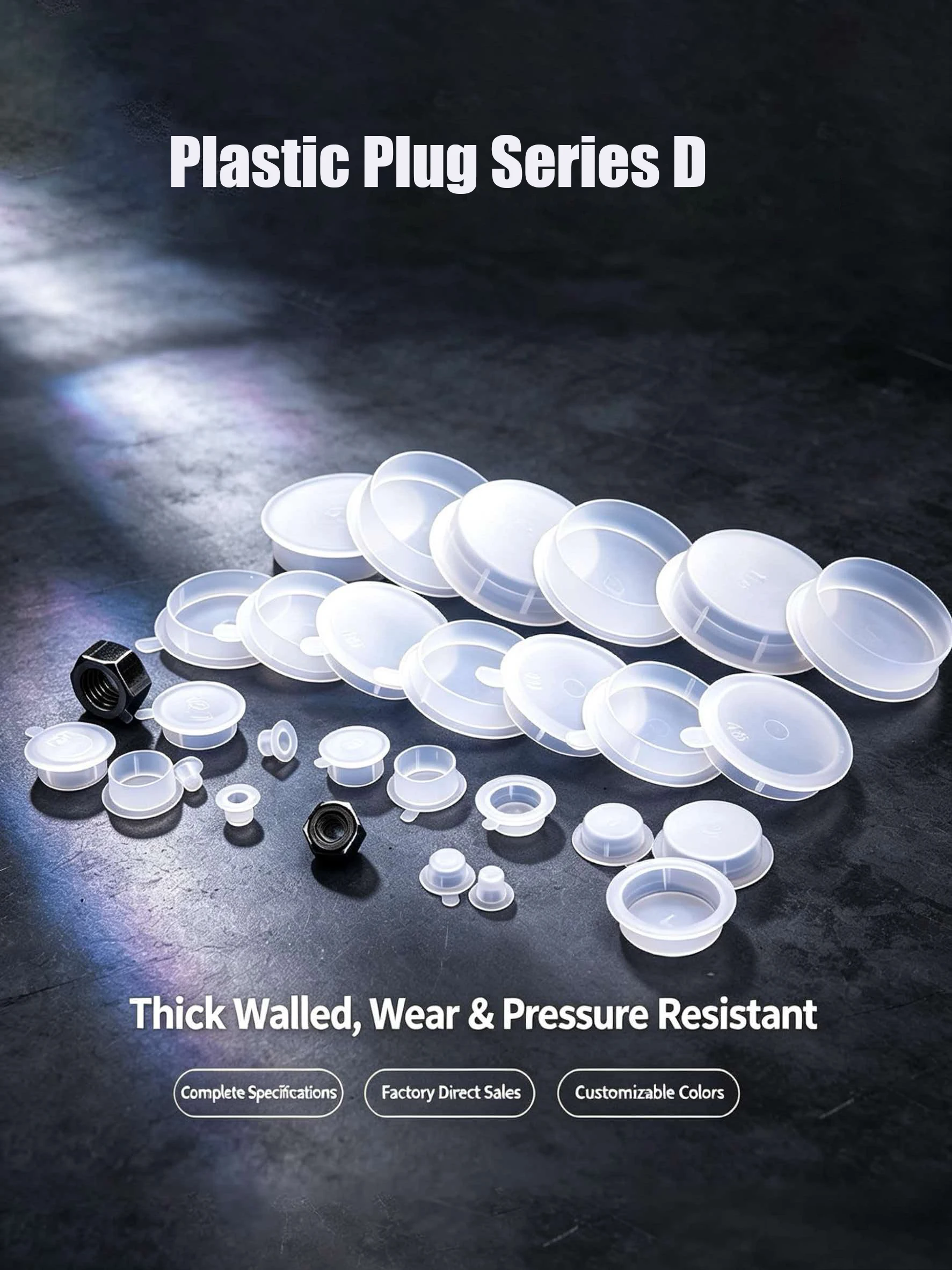 Band Edge Plastic Cover for Hole Waterpipe Holes Plugs Stainless Steel Pipe Furniture Threaded Sheath Cap Circular Caps Bolt End