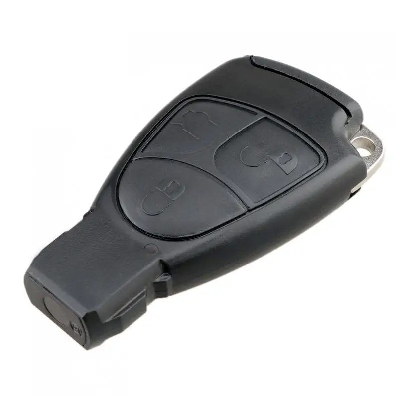 3 Buttons Car Key Fob Case Shell Replacement Smart Insert Key Remote Cover with Blade Fit for Mercedes / Benz M B E CL SL