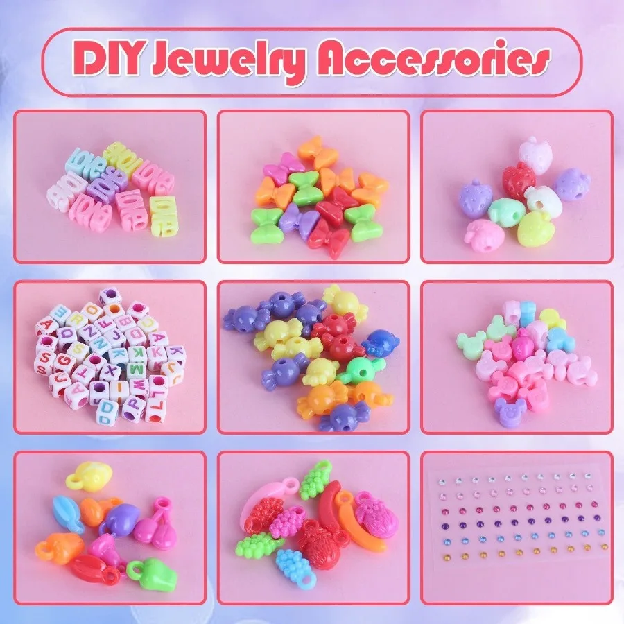2 jeux de jouets de bricolage, Puzzle, ruban créatif tissé, cordes à main, fabrication de bijoux, Kit artisanal, étuis créatifs pour bracelets et cou