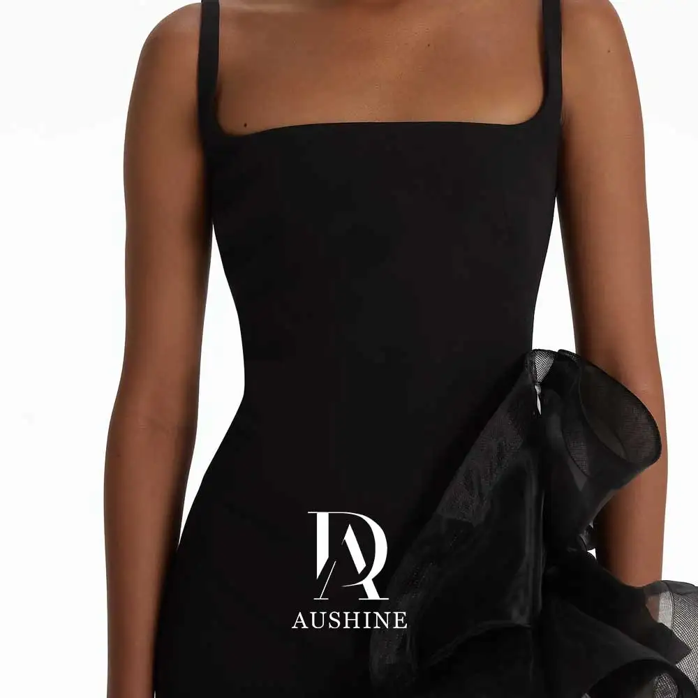 Aushine Dress abito da sera di compleanno di lusso lunghezza del pavimento senza maniche abiti da festa di nozze eleganti estivi per le donne arabe 2024Fu