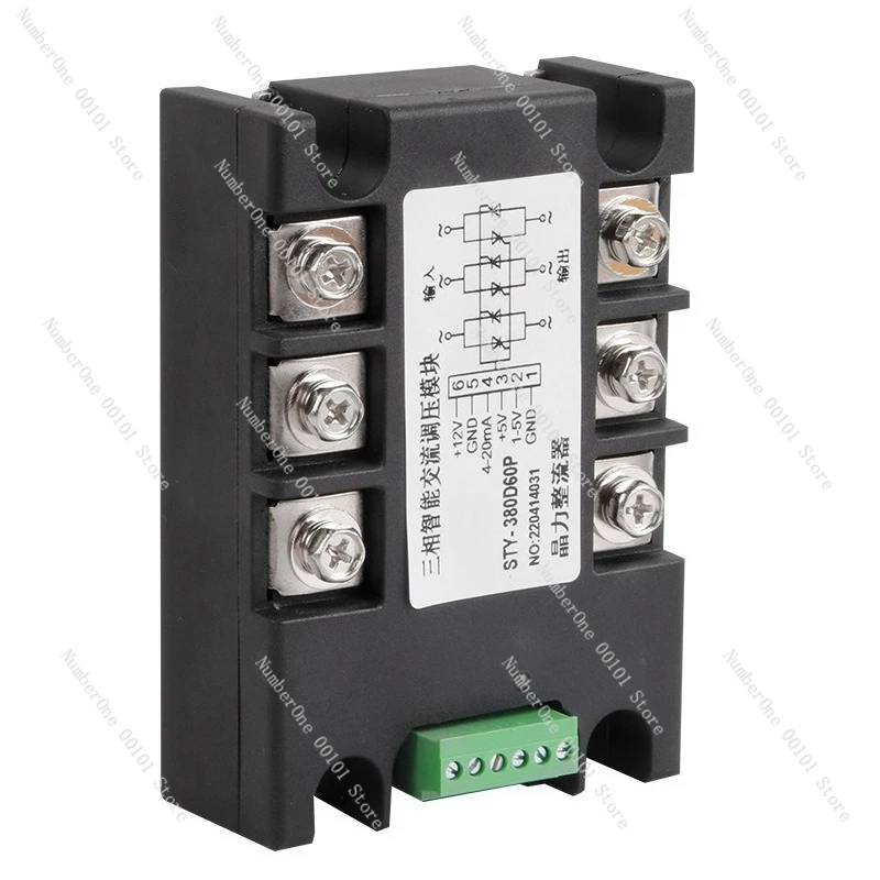 Intelligent Three-phase AC Voltage Regulator Module STY100ASTY-380D75P Temperature and Light Control 4-20MA 0-10V