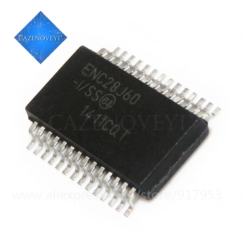 

10pcs/lot ENC28J60-I/SS ENC28J60 ENC28J60/SS SSOP-28 In Stock